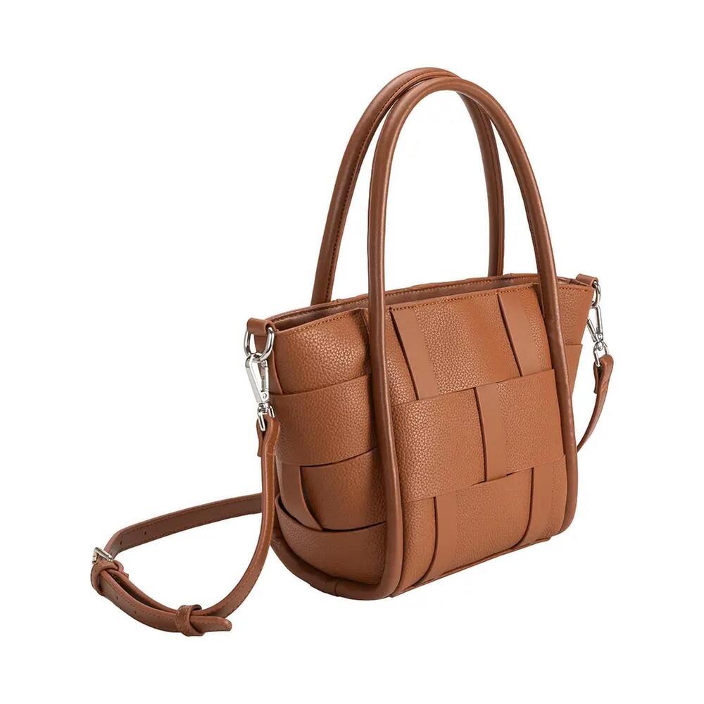 NEW MELIE BIANCO women's lanie vegan crossbody bag in saddle